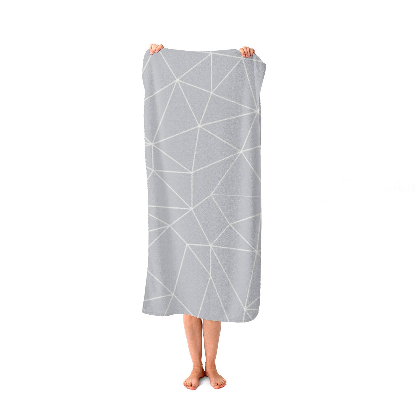 Geometric Triangle Pattern Beach Towel