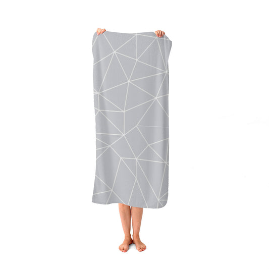 Geometric Triangle Pattern Beach Towel