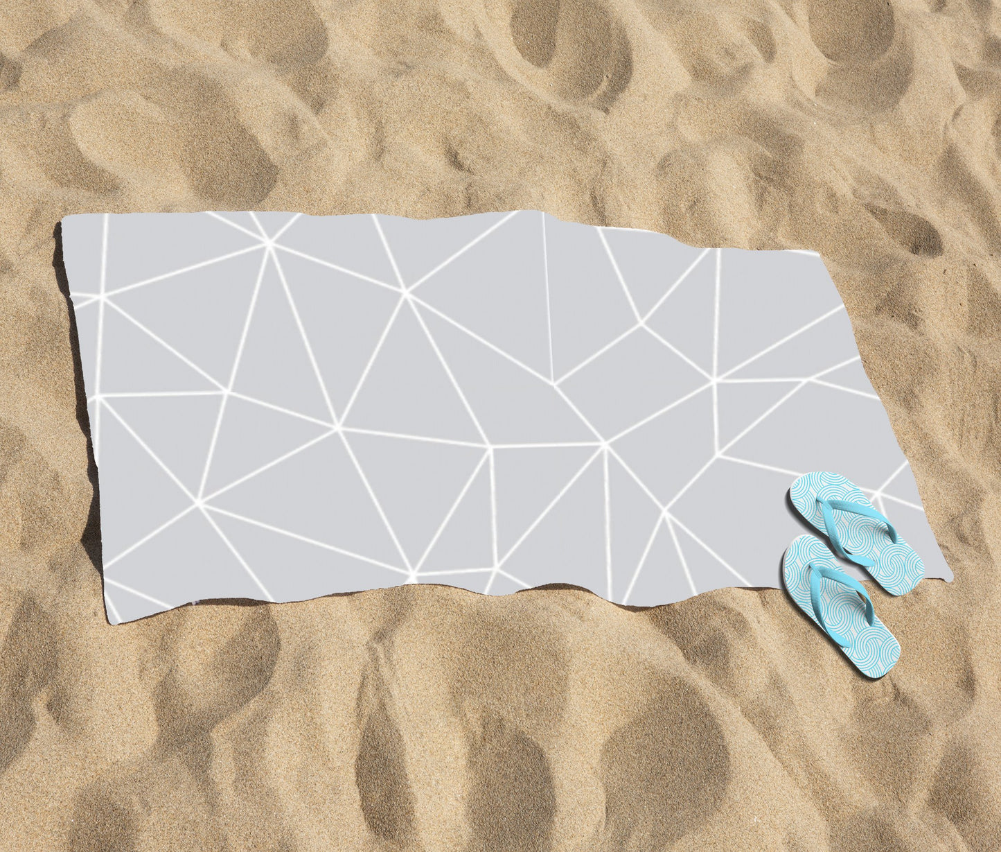 Geometric Triangle Pattern Beach Towel
