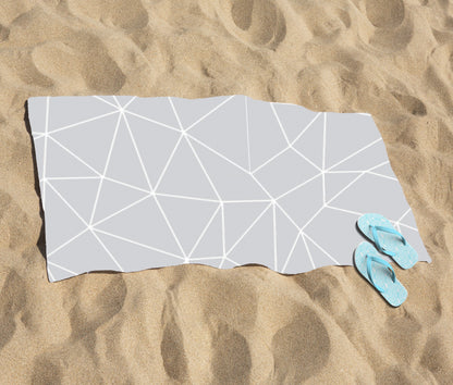 Geometric Triangle Pattern Beach Towel