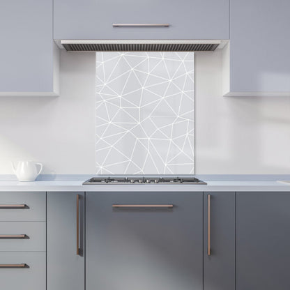 Geometric Triangle Pattern Kitchen Splashback