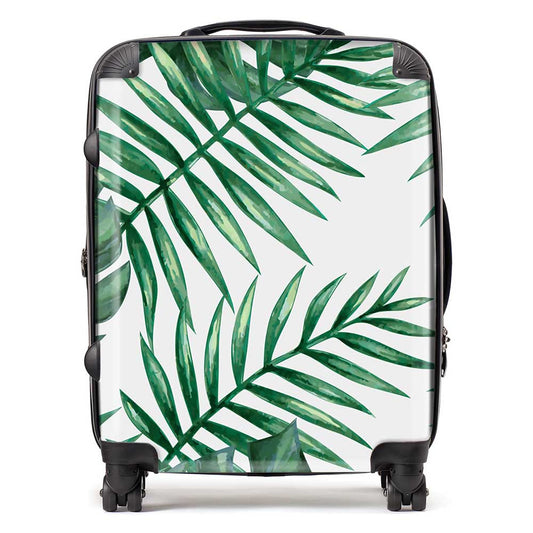 Watercolour Tropical Leaves Suitcase