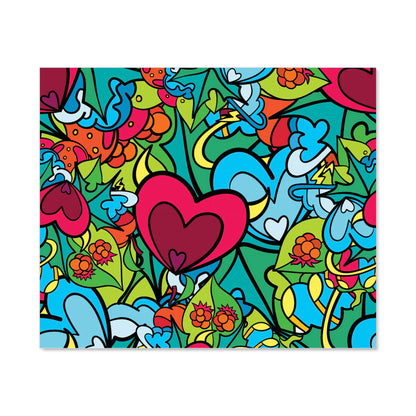 Hippie Psychedelic Pattern Kitchen Splashback