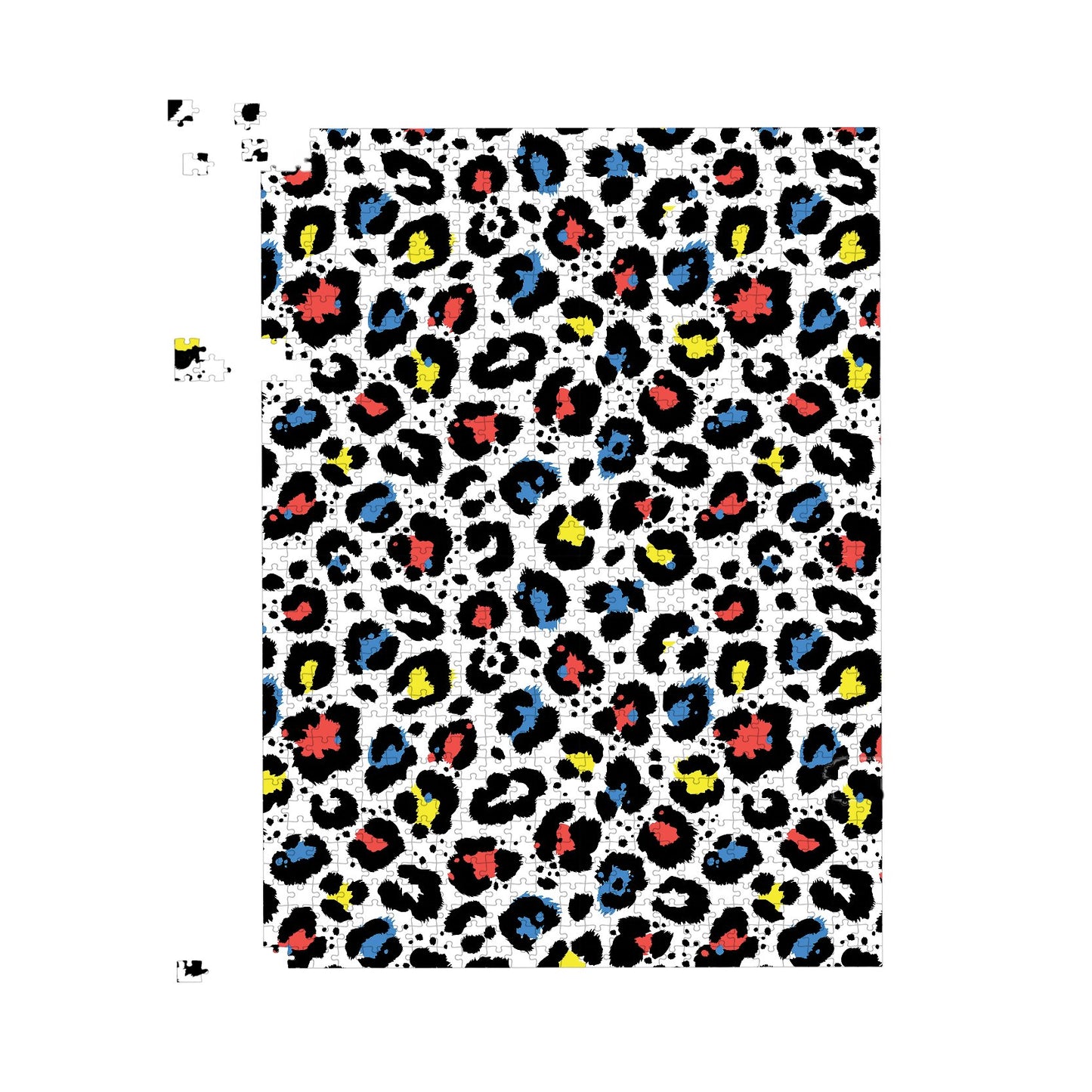 Coloured Leopard Print Jigsaw Puzzle