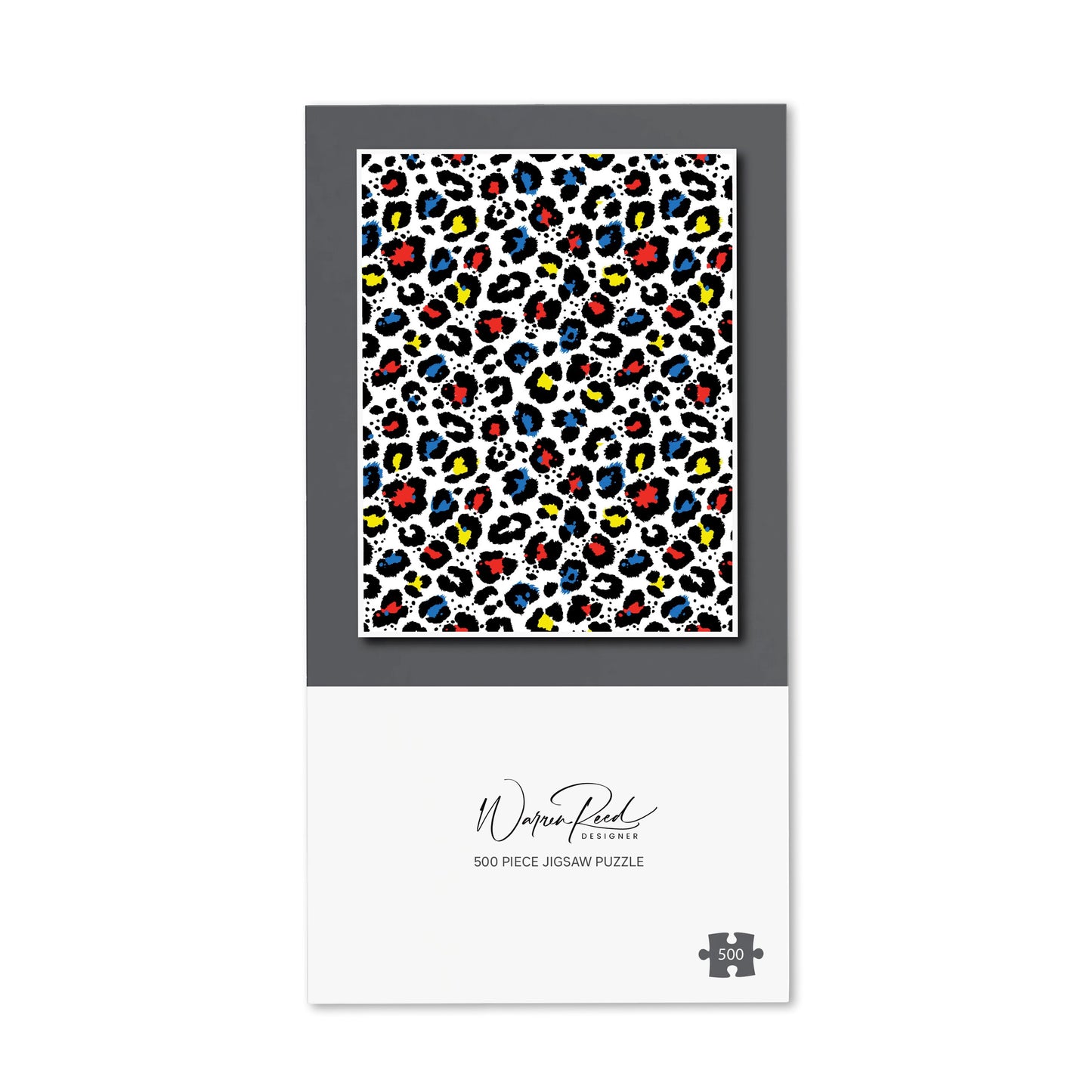 Coloured Leopard Print Jigsaw Puzzle