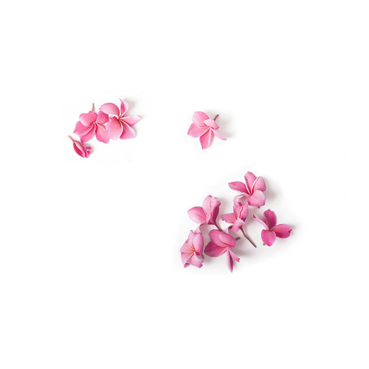 Pink Frangipani Flowers Glass Chopping Board