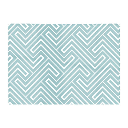 Blue And White Geometric Pattern Glass Chopping Board