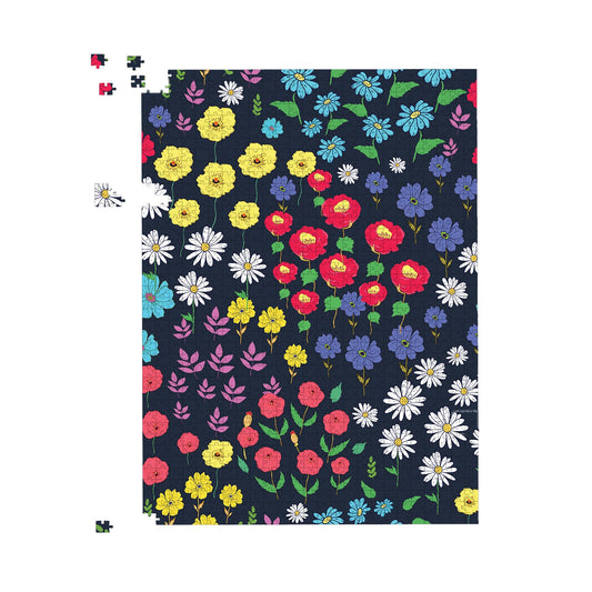 Multicoloured Flower Pattern Jigsaw Puzzle