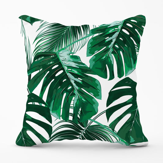 Tropical Jungle Leaf Pattern Cushions