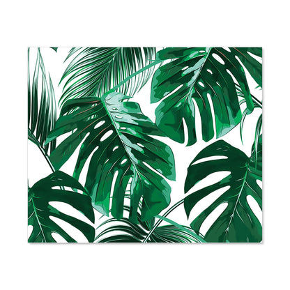 Tropical Jungle Leaf Pattern Kitchen Splashback