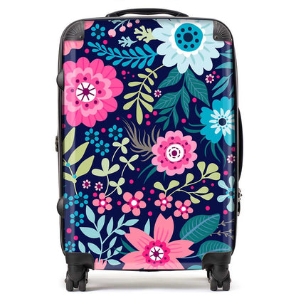 Cute Colourful Flower Pattern Suitcase