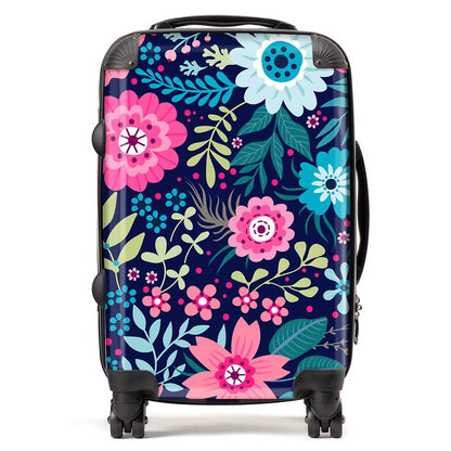 Cute Colourful Flower Pattern Suitcase