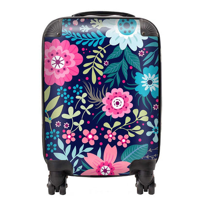 Cute Colourful Flower Pattern Suitcase