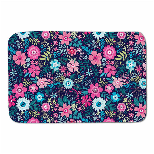 Cute Colourful Flower Pattern Sherpa Blanket