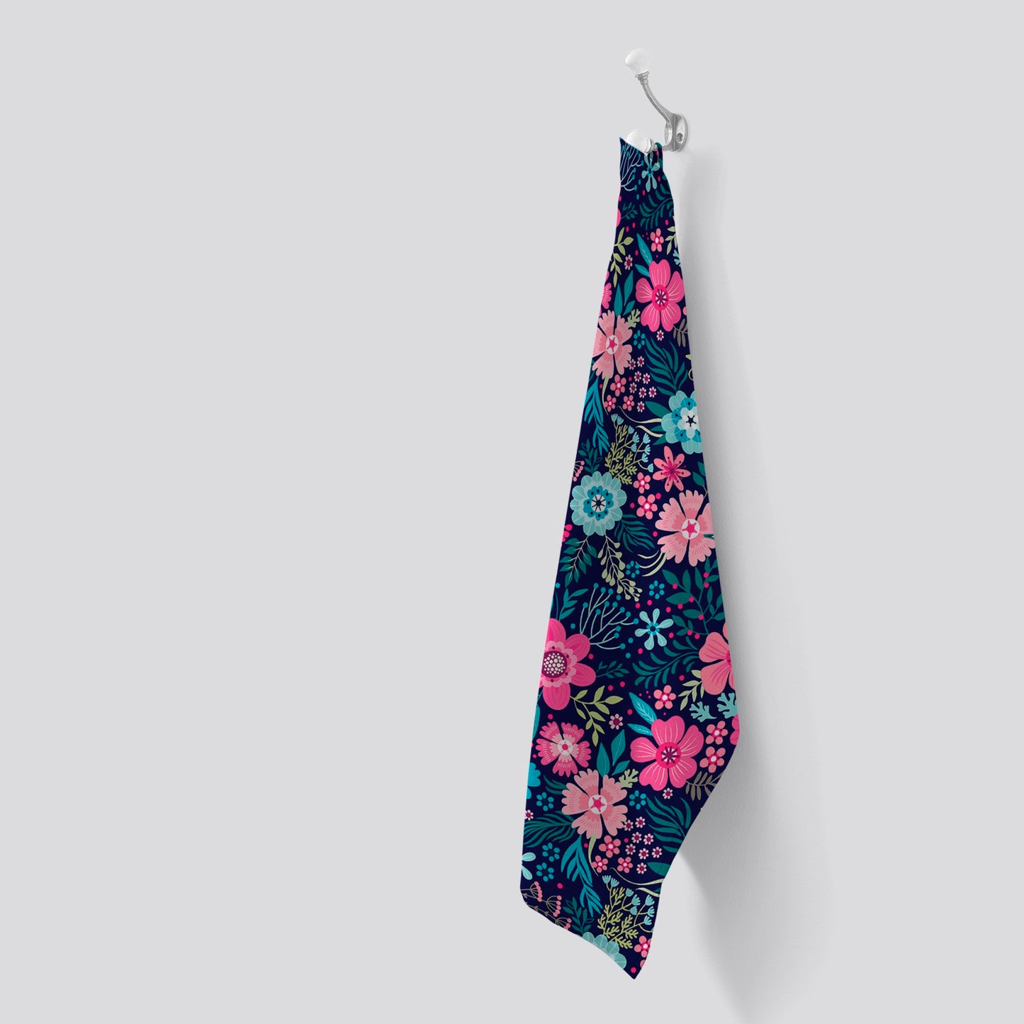 Cute Colourful Flower Pattern Tea Towel