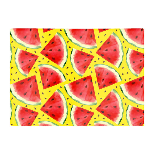 Watermelon Pattern Glass Chopping Board