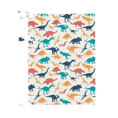 Multicoloured Dinosaurs Jigsaw Puzzle