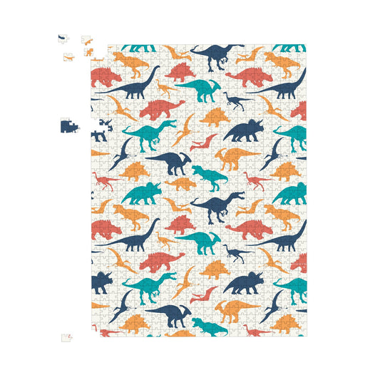 Multicoloured Dinosaurs Jigsaw Puzzle