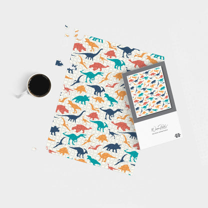 Multicoloured Dinosaurs Jigsaw Puzzle