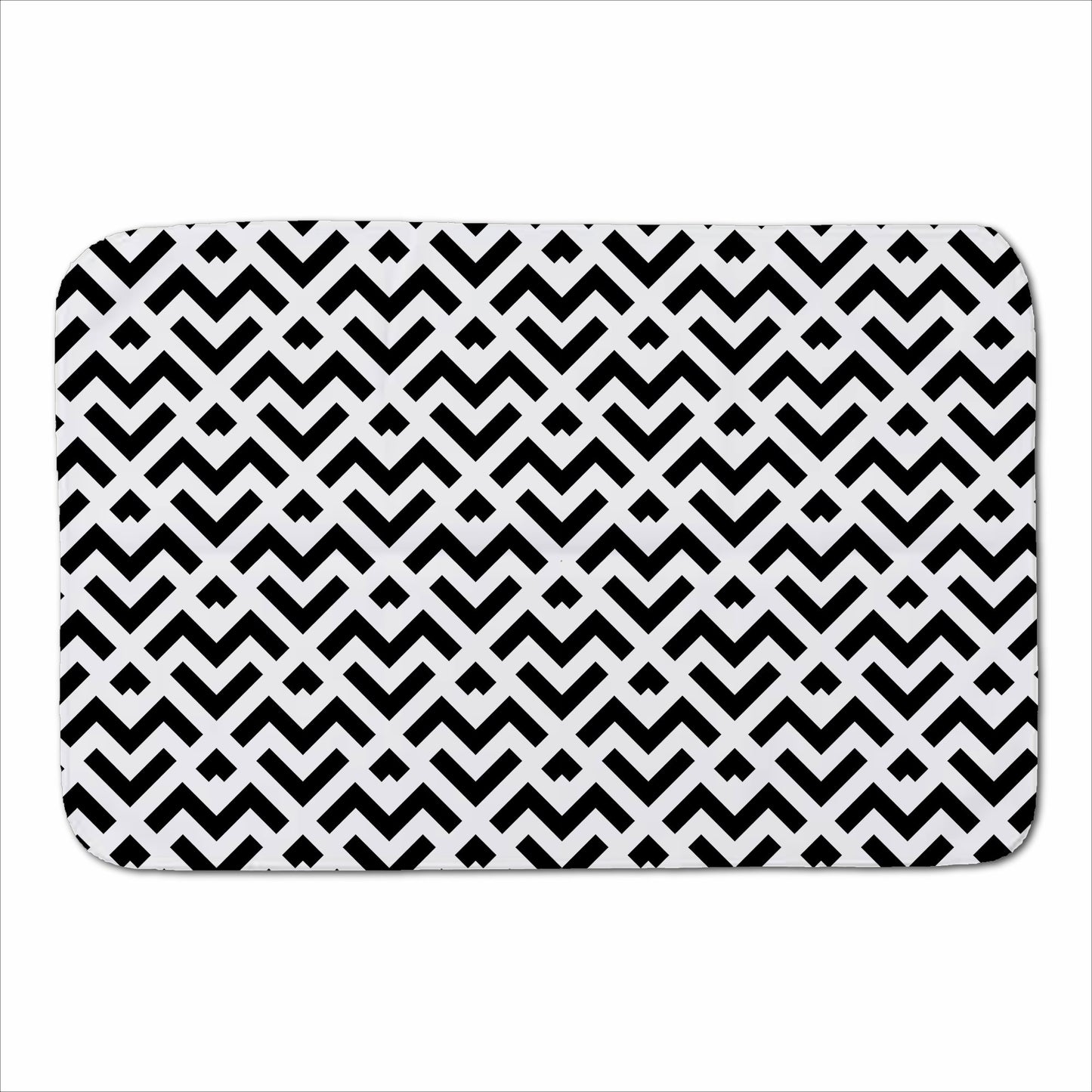 Black And White Abstract Pattern Sherpa Blanket