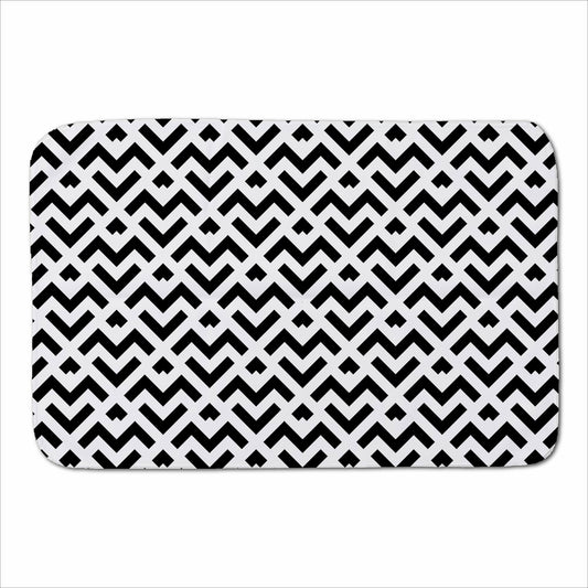 Black And White Abstract Pattern Sherpa Blanket