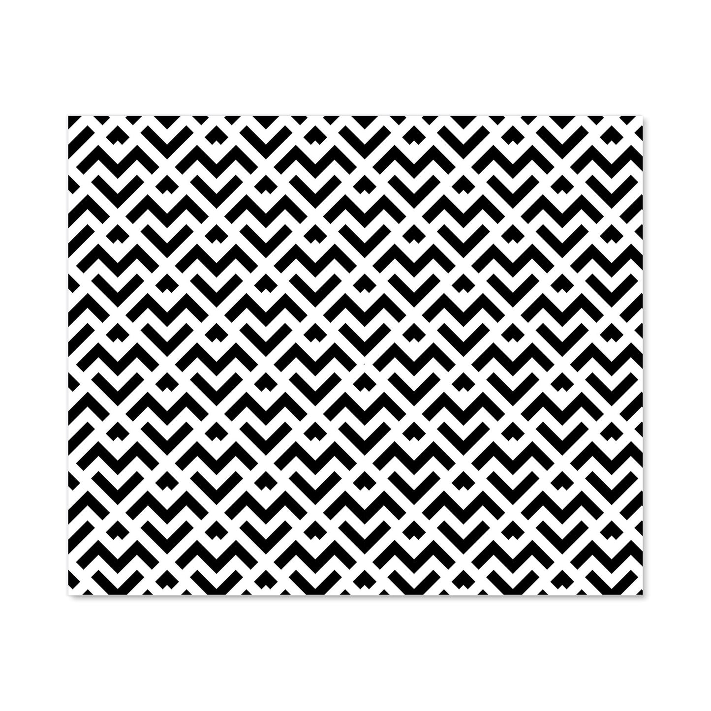Black And White Abstract Pattern Kitchen Splashback