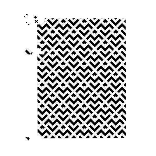 Black And White Abstract Pattern Jigsaw Puzzle