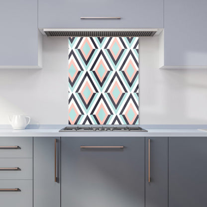 Zig Zag Abstract Pattern Kitchen Splashback