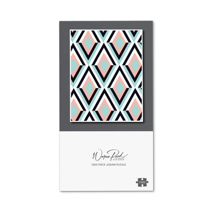 Zig Zag Abstract Pattern Jigsaw Puzzle