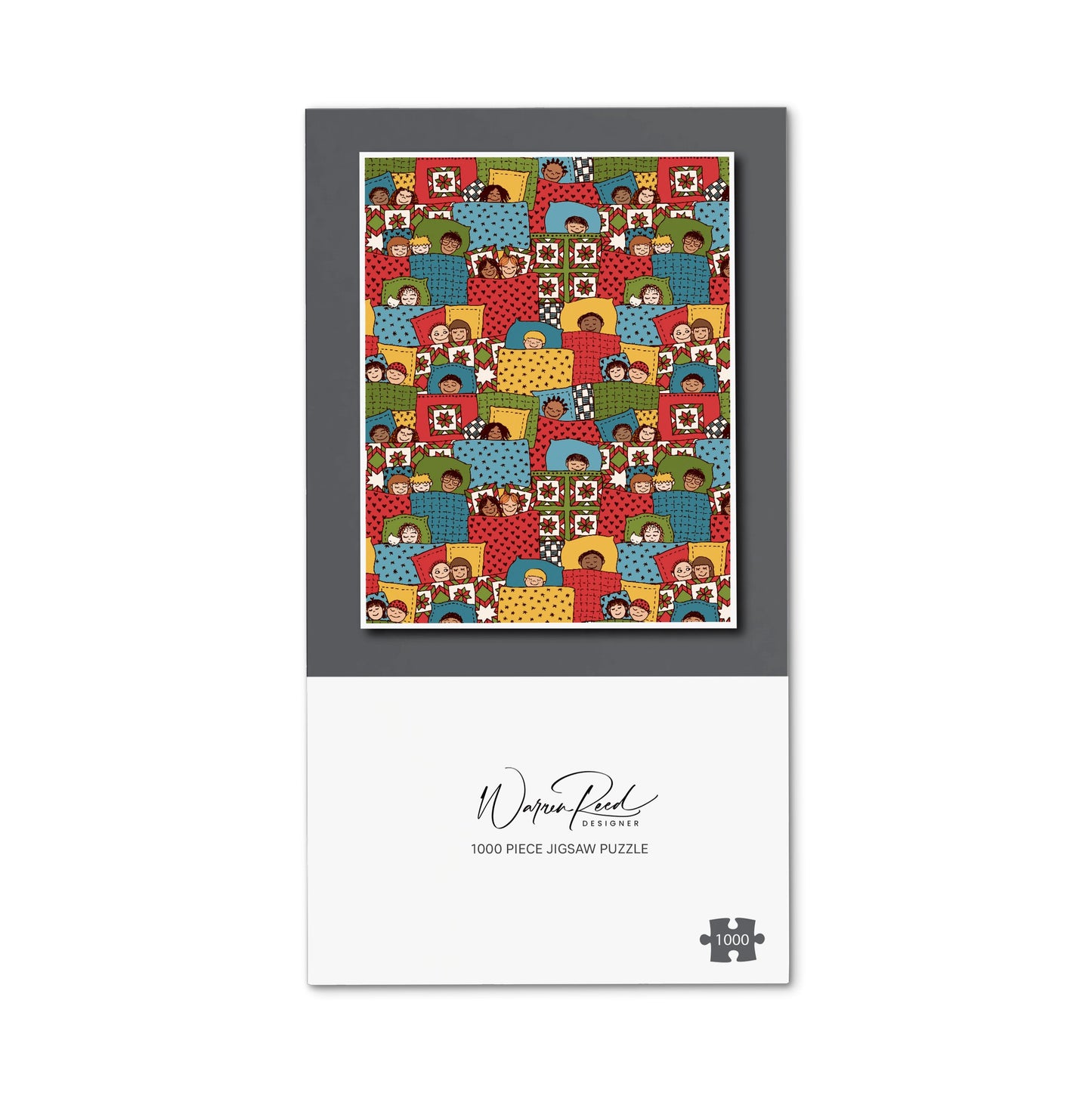 Hand Drawn Sleeping Doodle Faces Jigsaw Puzzle