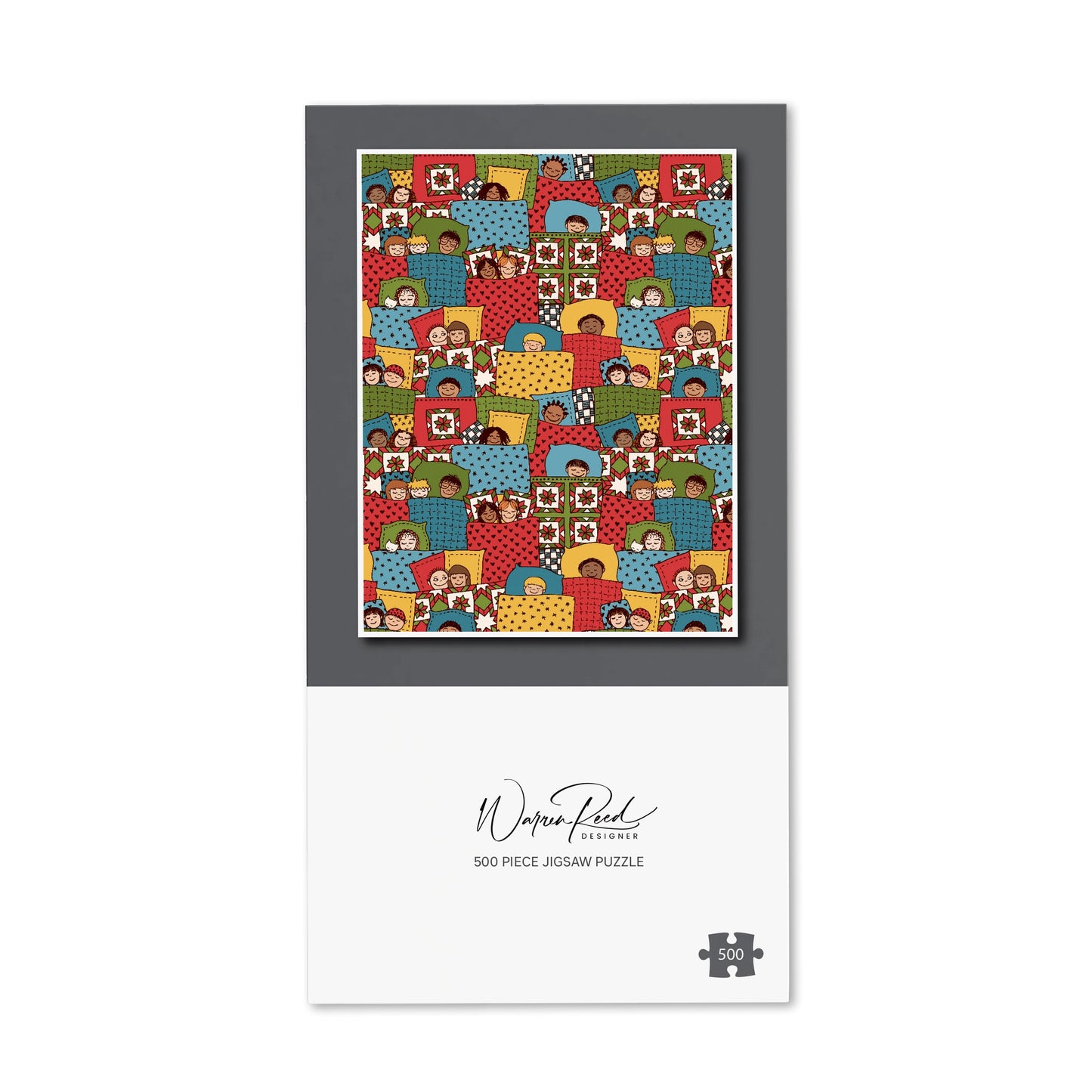 Hand Drawn Sleeping Doodle Faces Jigsaw Puzzle