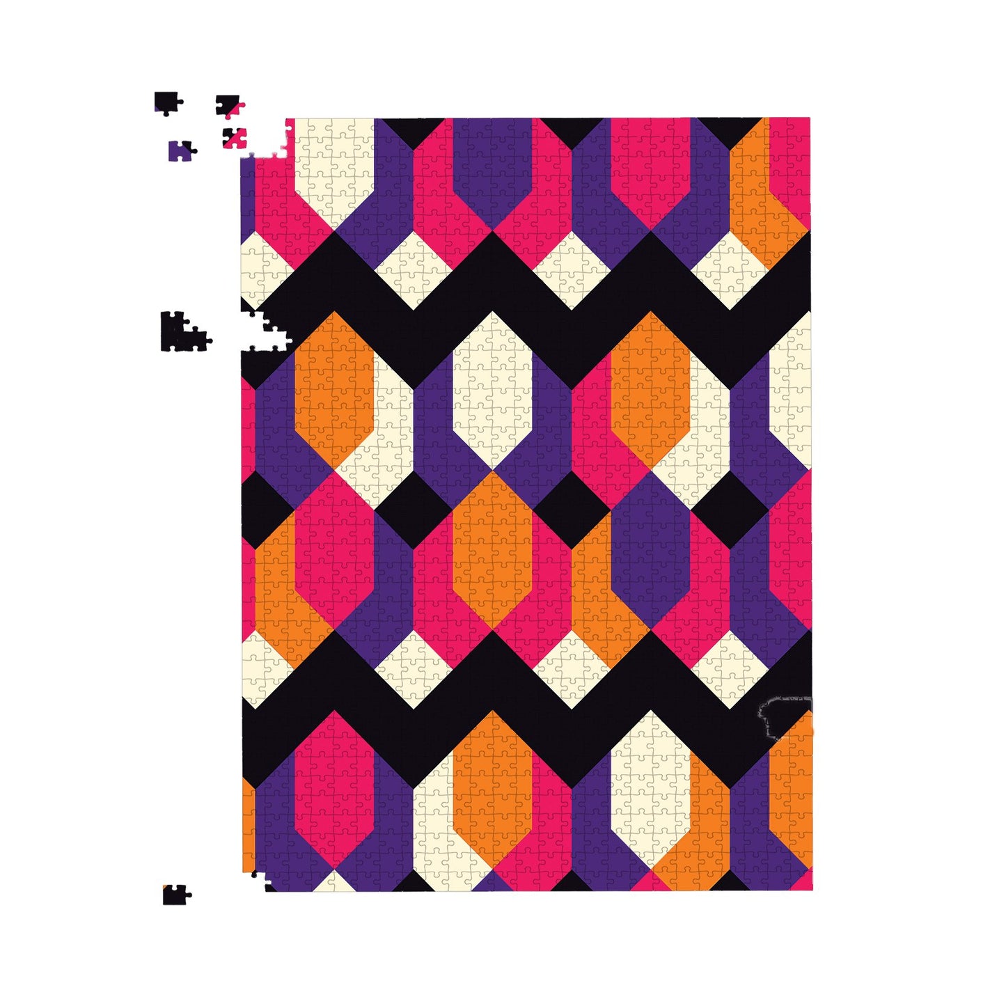 Coloured Abstract Pattern Jigsaw Puzzle