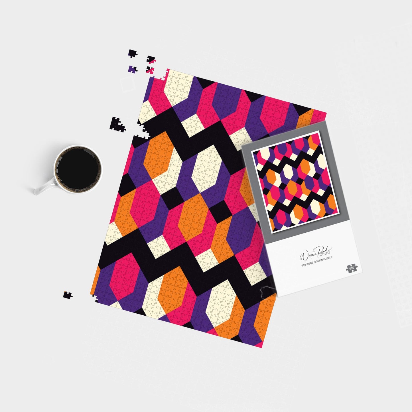 Coloured Abstract Pattern Jigsaw Puzzle