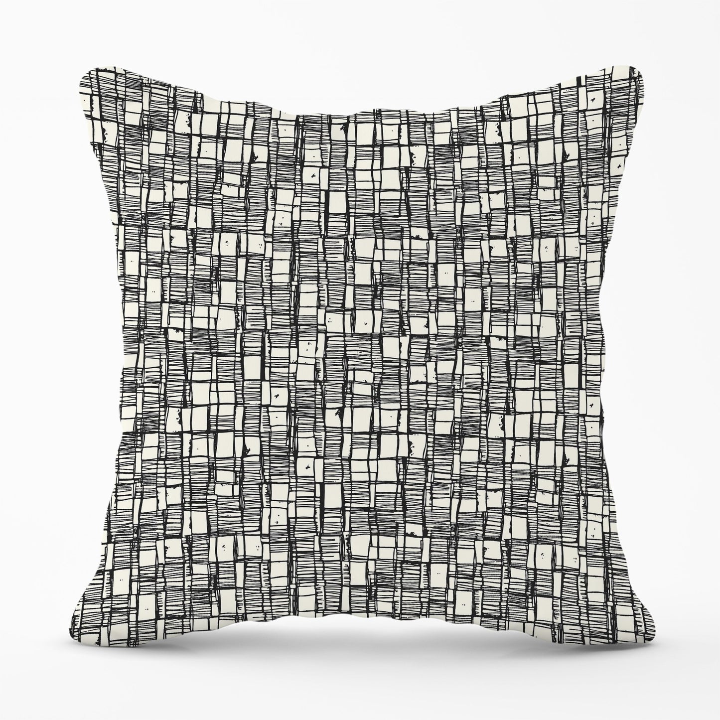 Irregular Sketched Block Textured Cushions