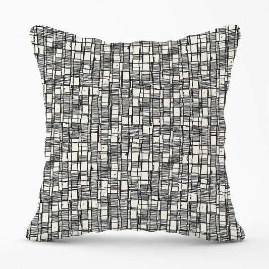 Irregular Sketched Block Textured Cushions