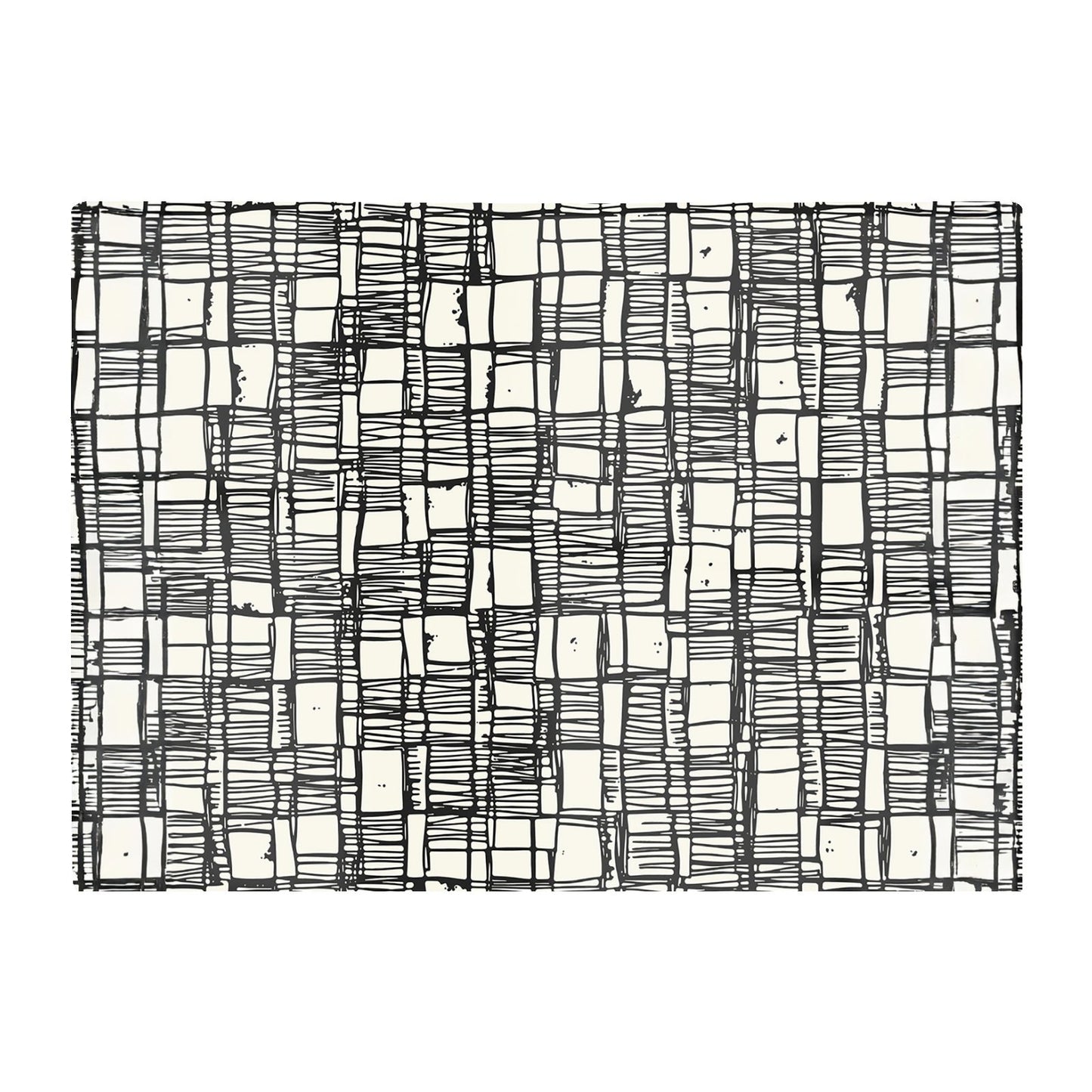 Irregular Sketched Block Textured Glass Chopping Board