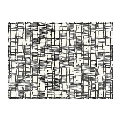 Irregular Sketched Block Textured Glass Chopping Board