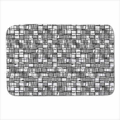 Irregular Sketched Block Textured Sherpa Blanket