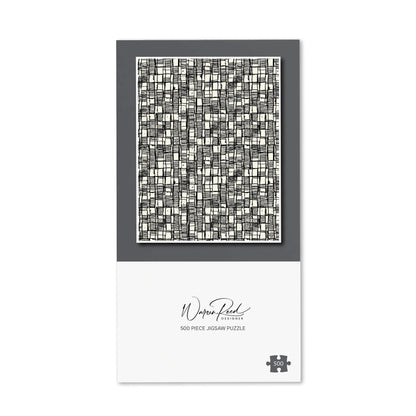 Irregular Sketched Block Textured Jigsaw Puzzle