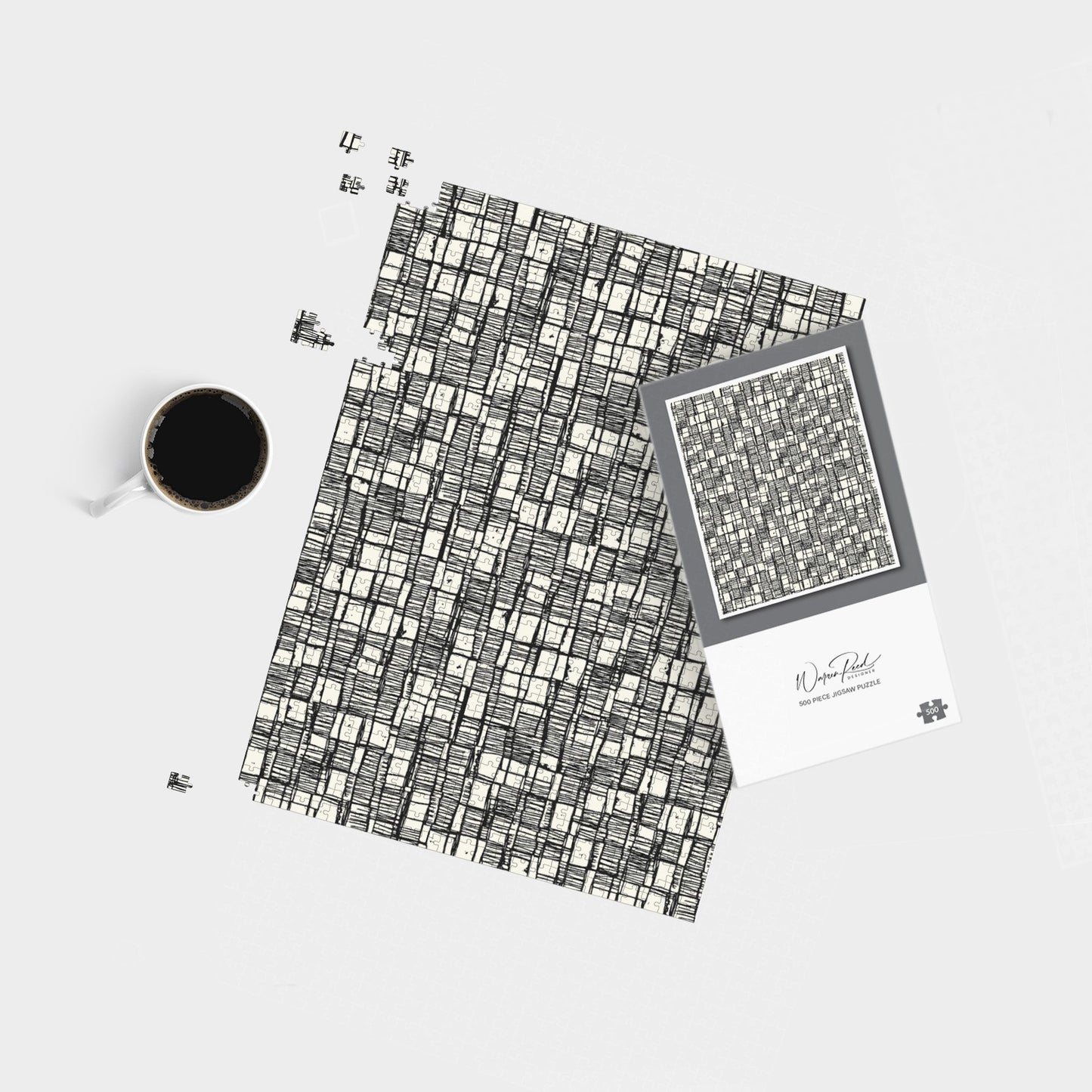 Irregular Sketched Block Textured Jigsaw Puzzle