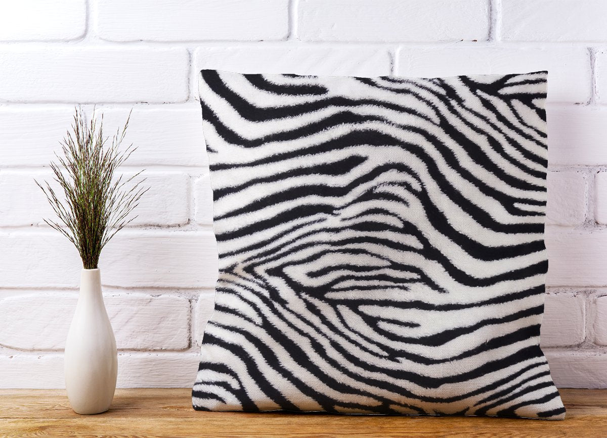 Zebra Texture Pattern Cushions