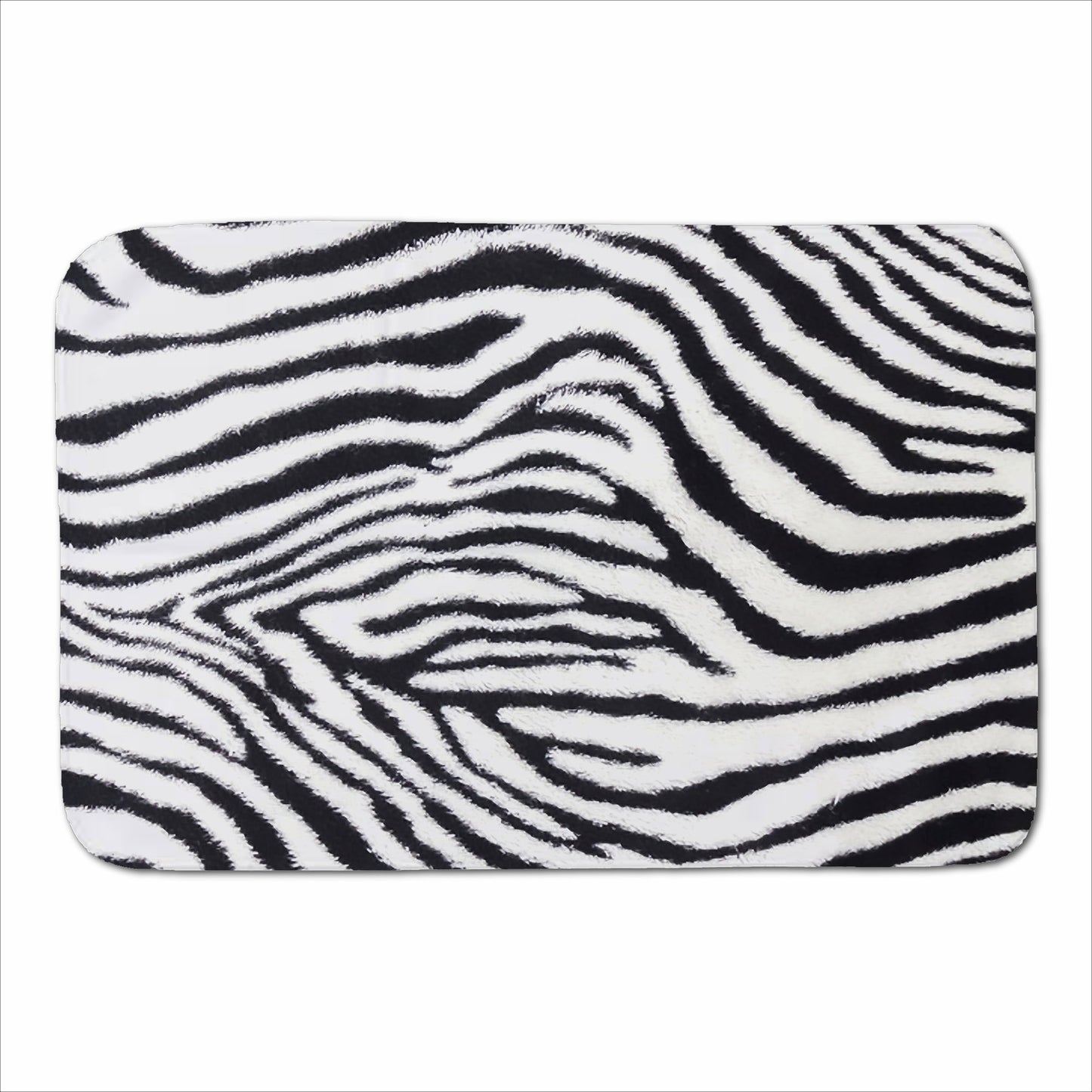 Zebra Texture Pattern Sherpa Blanket