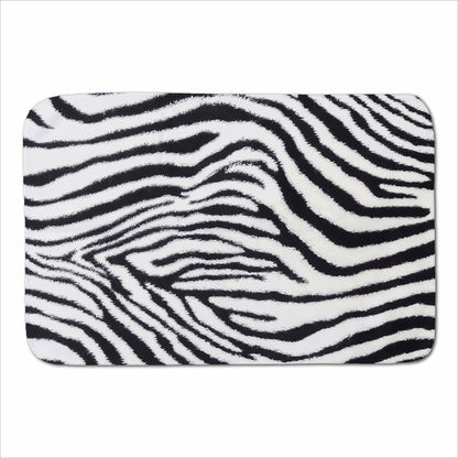Zebra Texture Pattern Sherpa Blanket