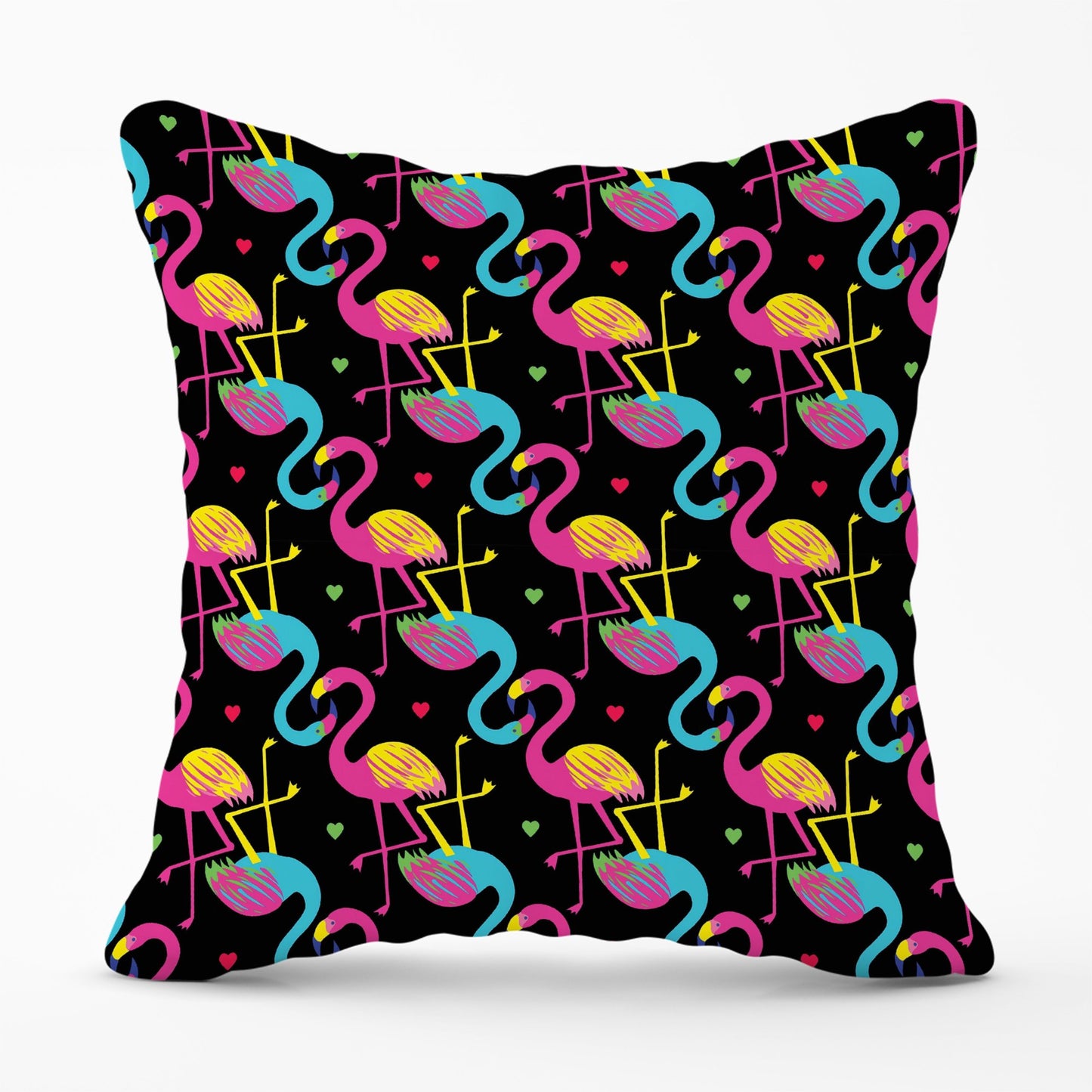 Vivid Flamingo Pattern Cushions