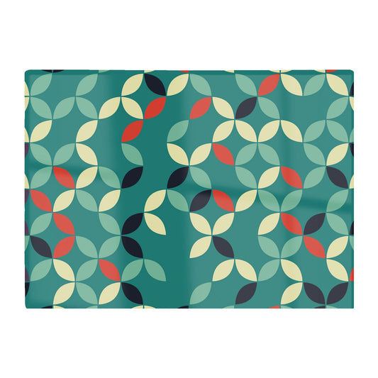 Geometric Pattern Design Glass Chopping Board