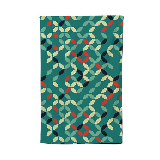 Geometric Pattern Design Tea Towel