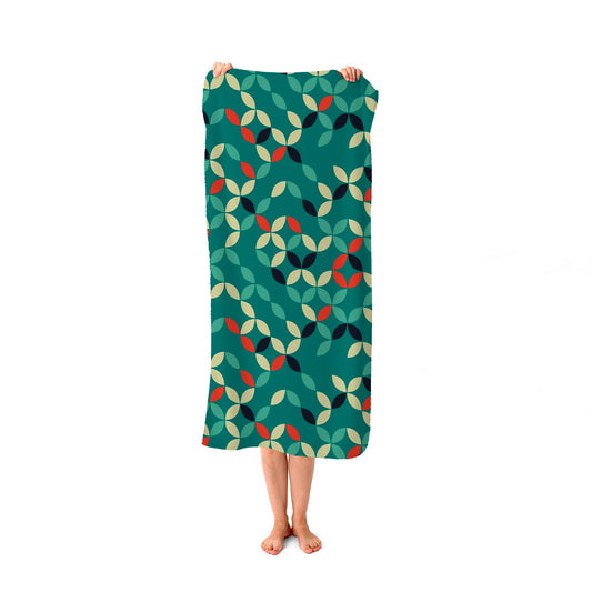 Geometric Pattern Design Beach Towel