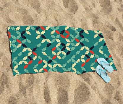 Geometric Pattern Design Beach Towel