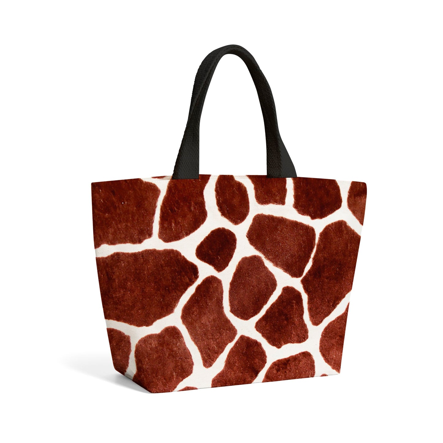 Giraffe Spots Print Beach Shopper Tote Bag