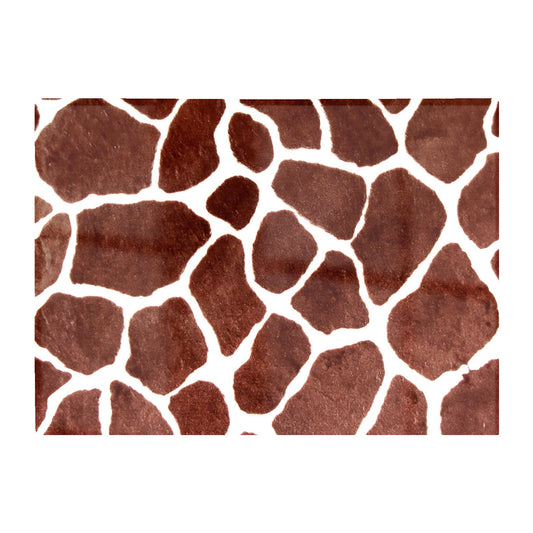 Giraffe Spots Print Glass Chopping Board